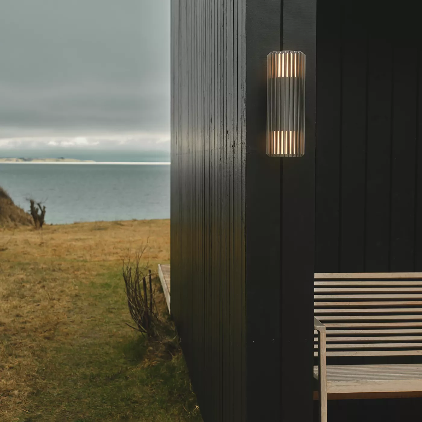 Nordlux Aludra, 2 focos antracita - Seaside Revestimiento – Lámpara de pared — imagen 3