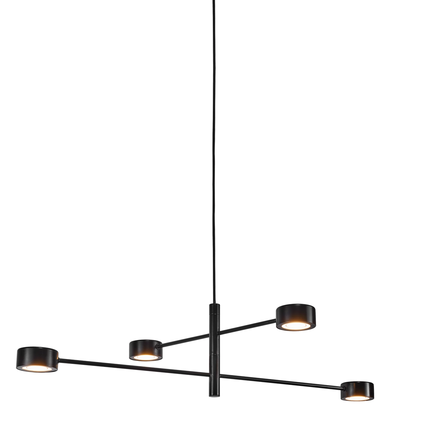 Clyde, lámpara de suspensión LED 4 focos