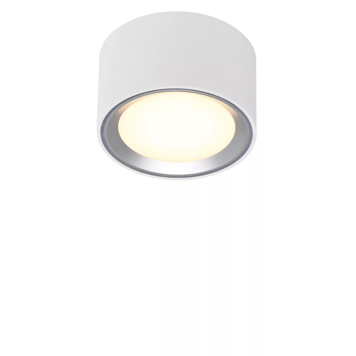 Nordlux Fallon, lámpara de techo LED blanco/acero - 6 cm
