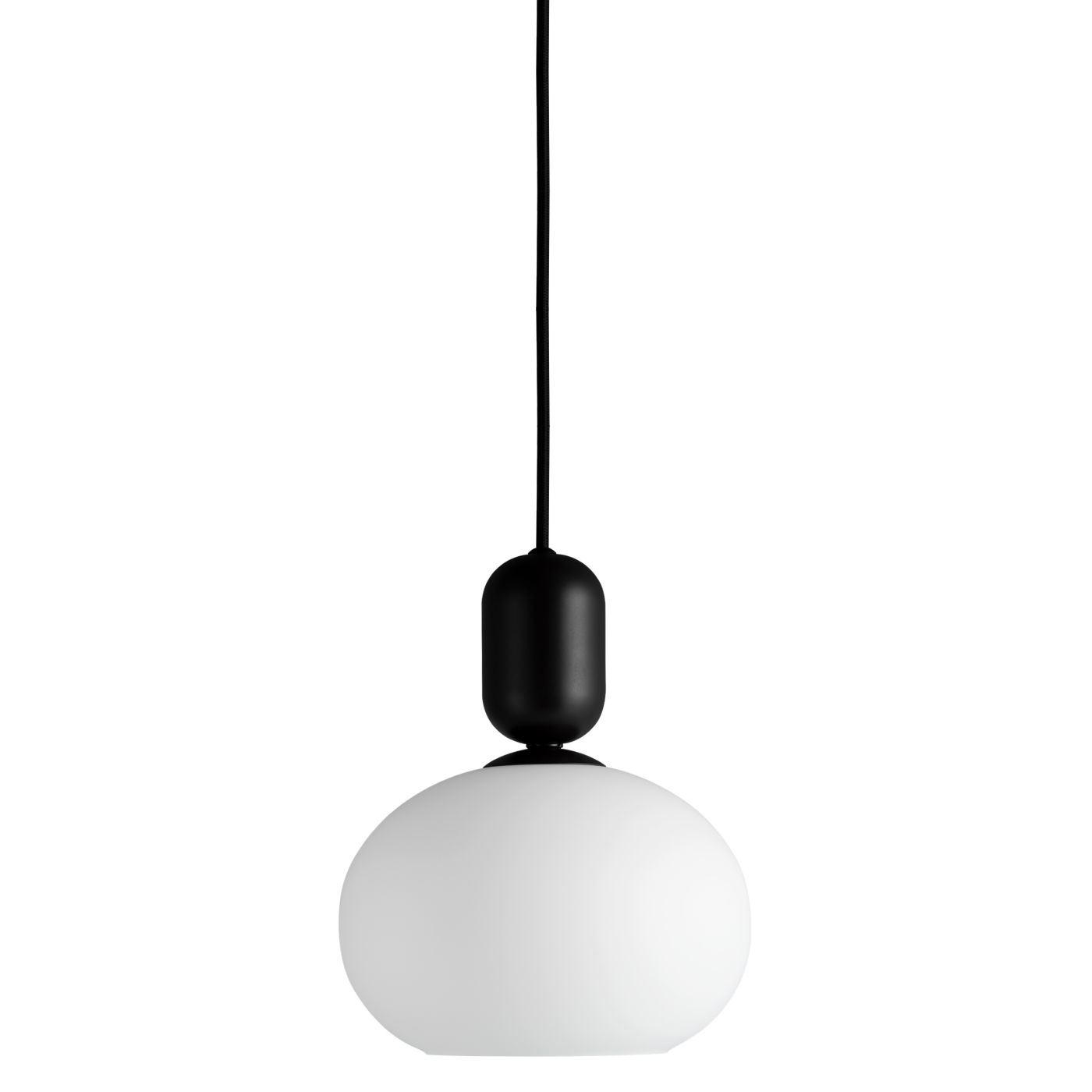 Nordlux Notti, negro - con cristal – Lámpara de suspensión — imagen 3