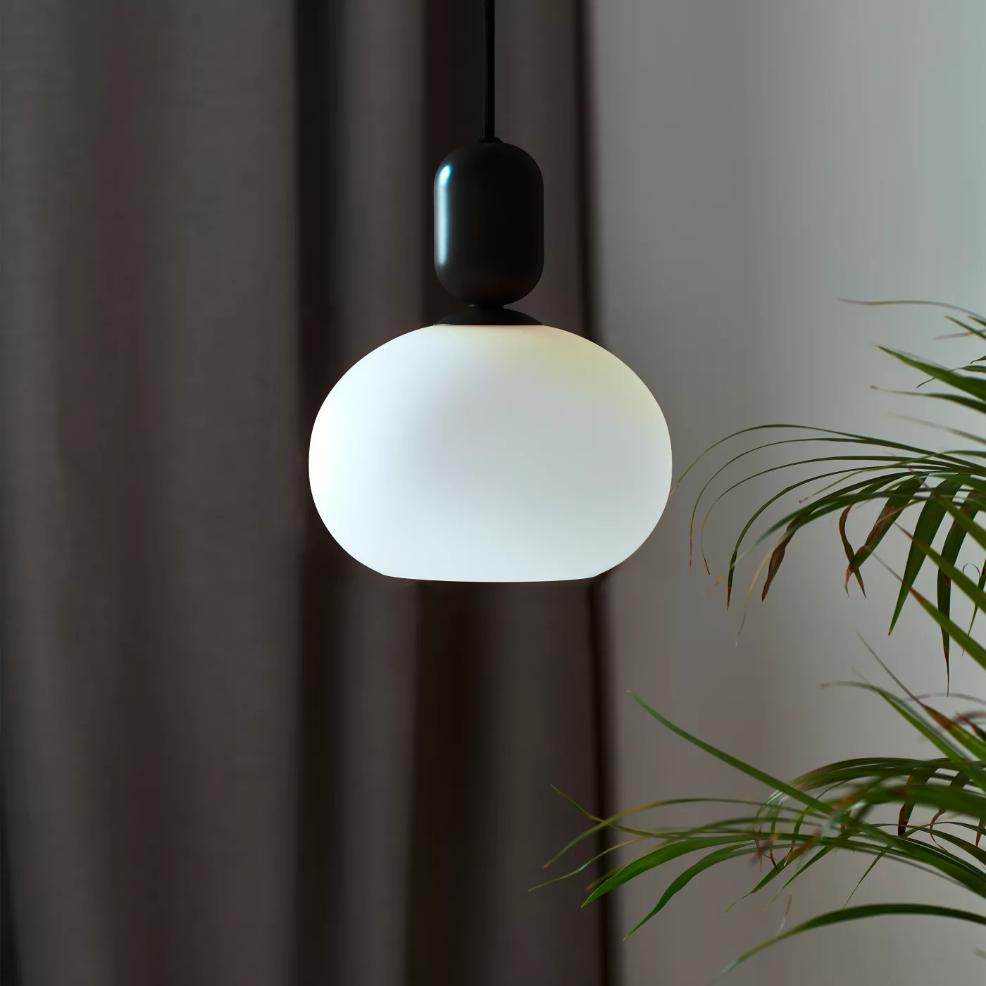 Nordlux Notti, negro - con cristal – Lámpara de suspensión — imagen 4