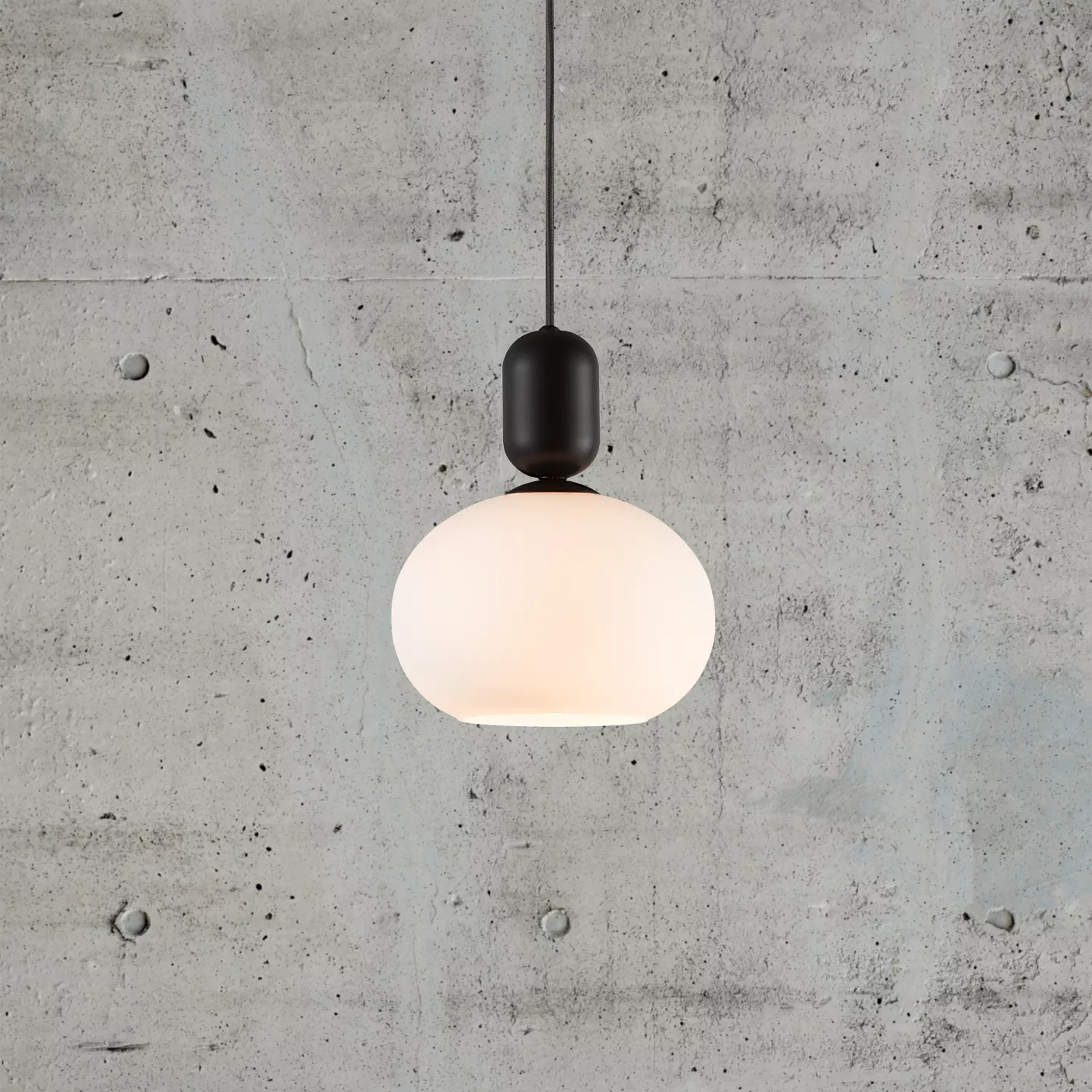 Nordlux Notti, negro - con cristal – Lámpara de suspensión — imagen 5