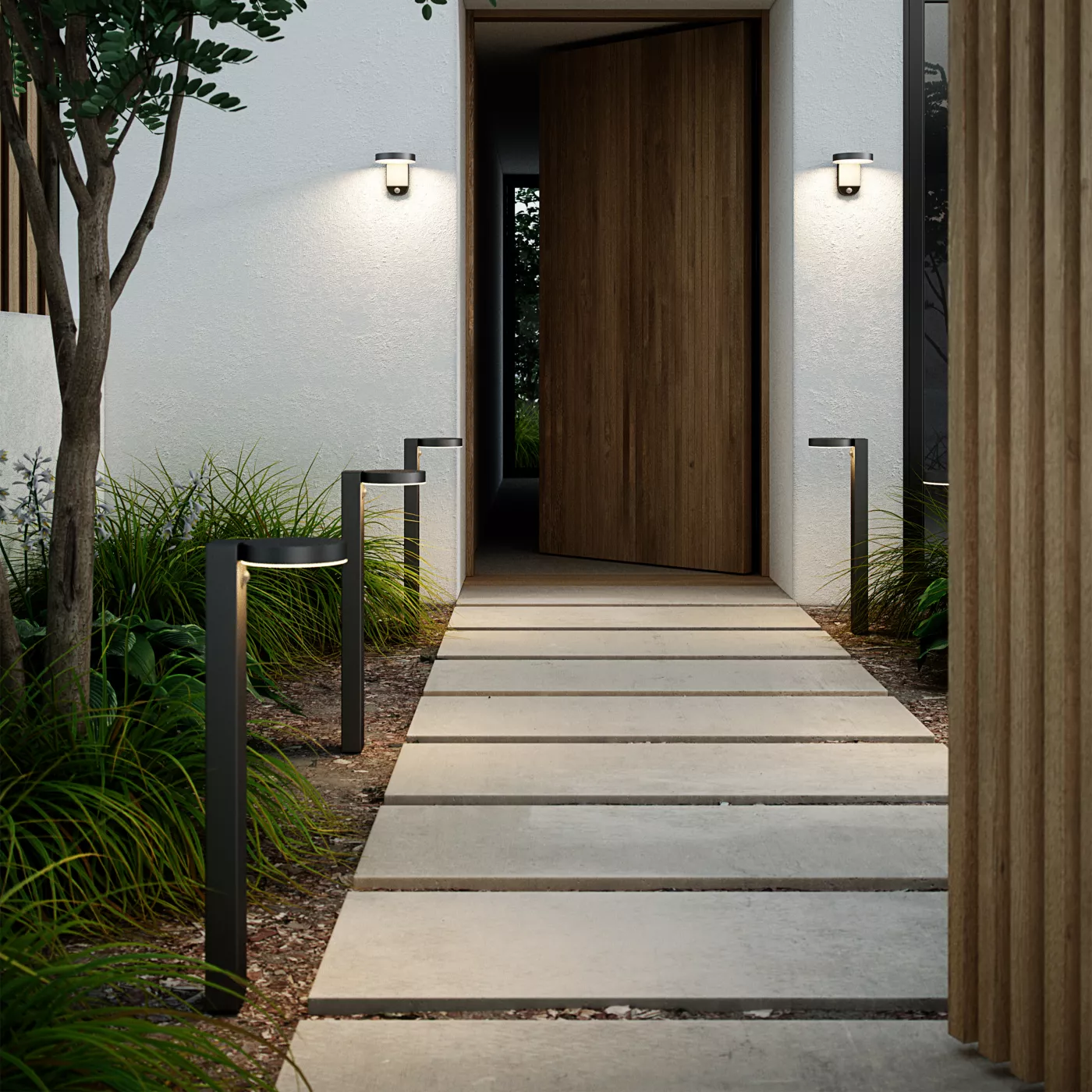 Nordlux Rica, sobremuro Led con energía solar — imagen 4
