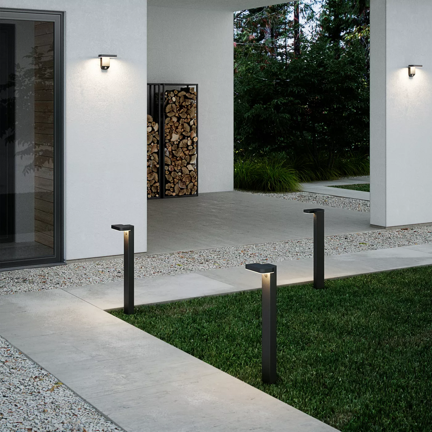 Nordlux Rica, sobremuro Led con energía solar — imagen 5