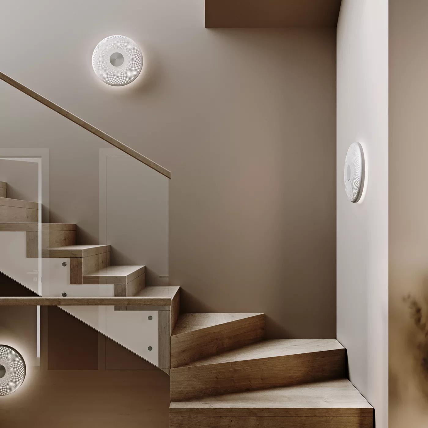 Northern Glint, ø36 cm - latón – Lámpara de pared led — imagen 4