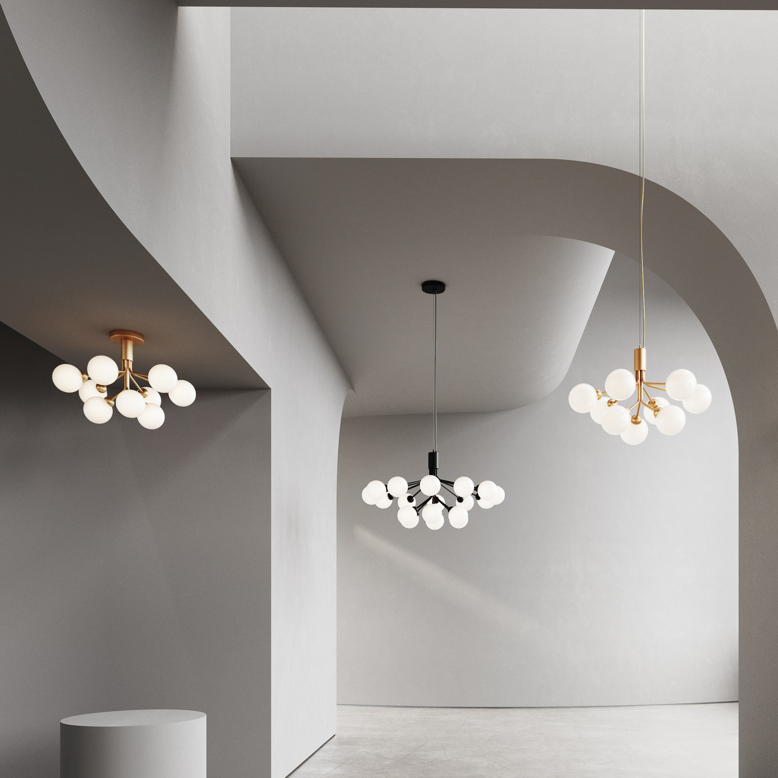 Nuura Aps Nuura Apiales 9 de 9 luces, de cristal – Lámpara colgante — imagen 3