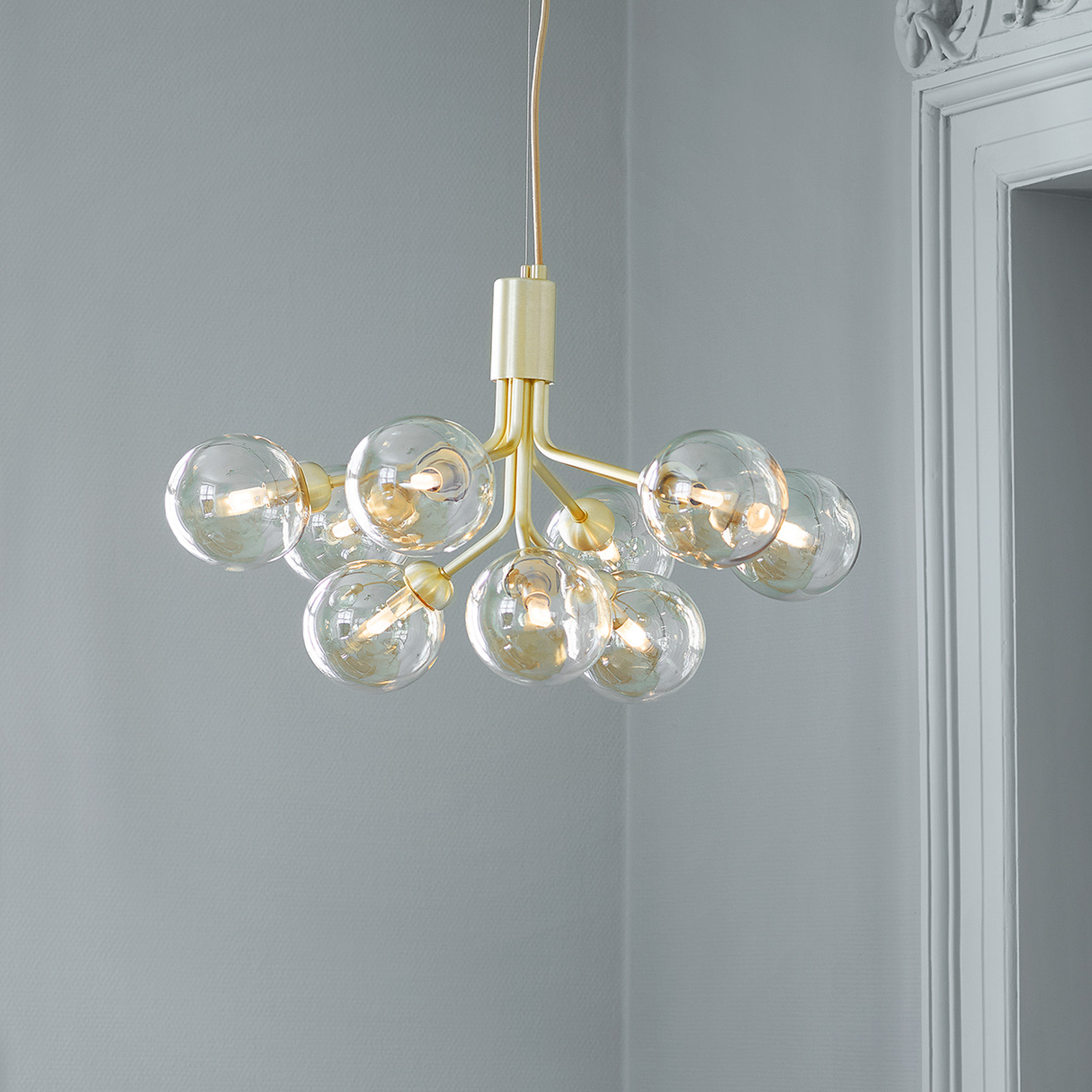 Nuura Aps Nuura Apiales 9 de 9 luces, de cristal – Lámpara colgante