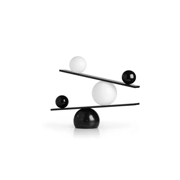 BALANCE Lámpara de Mesa Negro