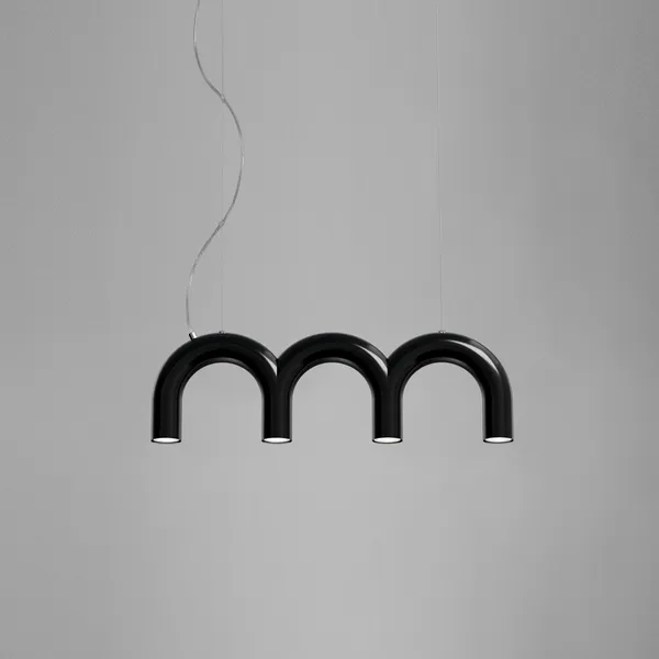 Oblure Colgante Triplete Arco Negro – Lámpara colgante — imagen 8