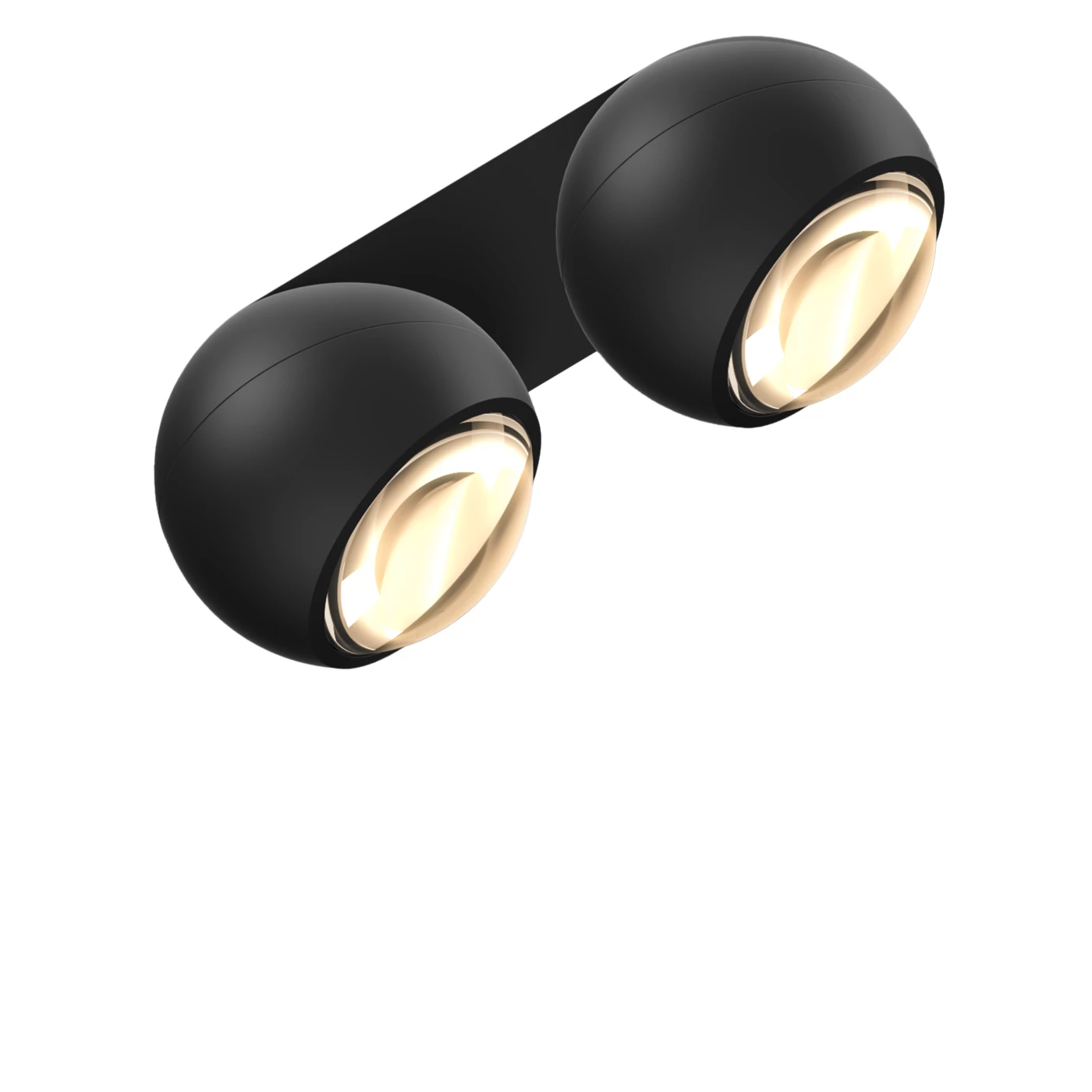 Occhio Io Giro Doppio Volt C, cabeza negra mate/florón negro mate - 3.000 K – Foco led — imagen 2