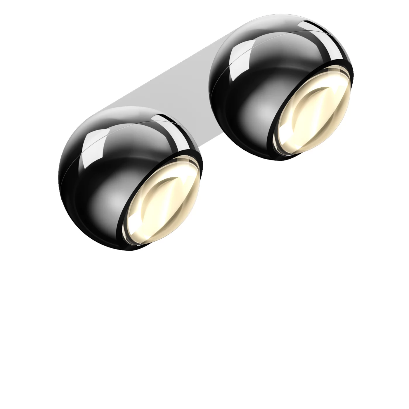 Occhio Io Giro Doppio Volt C, cabeza negra mate/florón negro mate - 3.000 K – Foco led — imagen 4