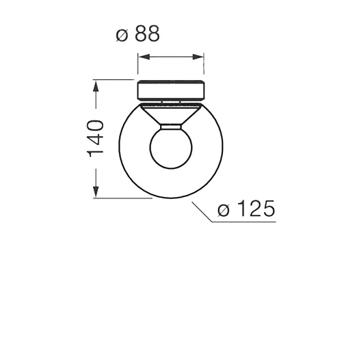 Occhio Luna Piena 125 Up Air – Lámpara de techo led — imagen 5