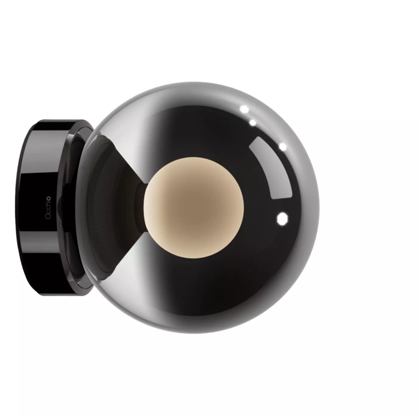 Occhio Luna Scura 125 Up Air, lámpara de pared LED