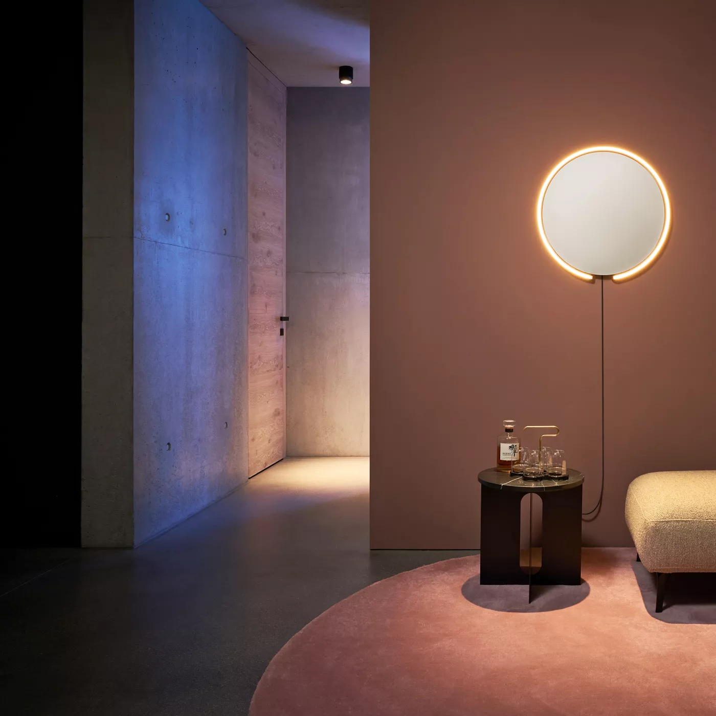 Occhio Mito Sfera Corda 40, espejo iluminado Led gris tintado — imagen 2