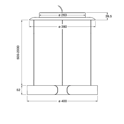 Occhio Mito Sospeso 40 Variabel Up Room – Lámpara de suspensión led — imagen 2