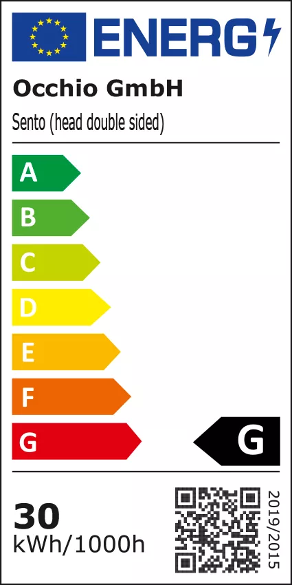 Occhio Sento Parete Doppio 30 Up D – Lámpara de pared led — imagen 2