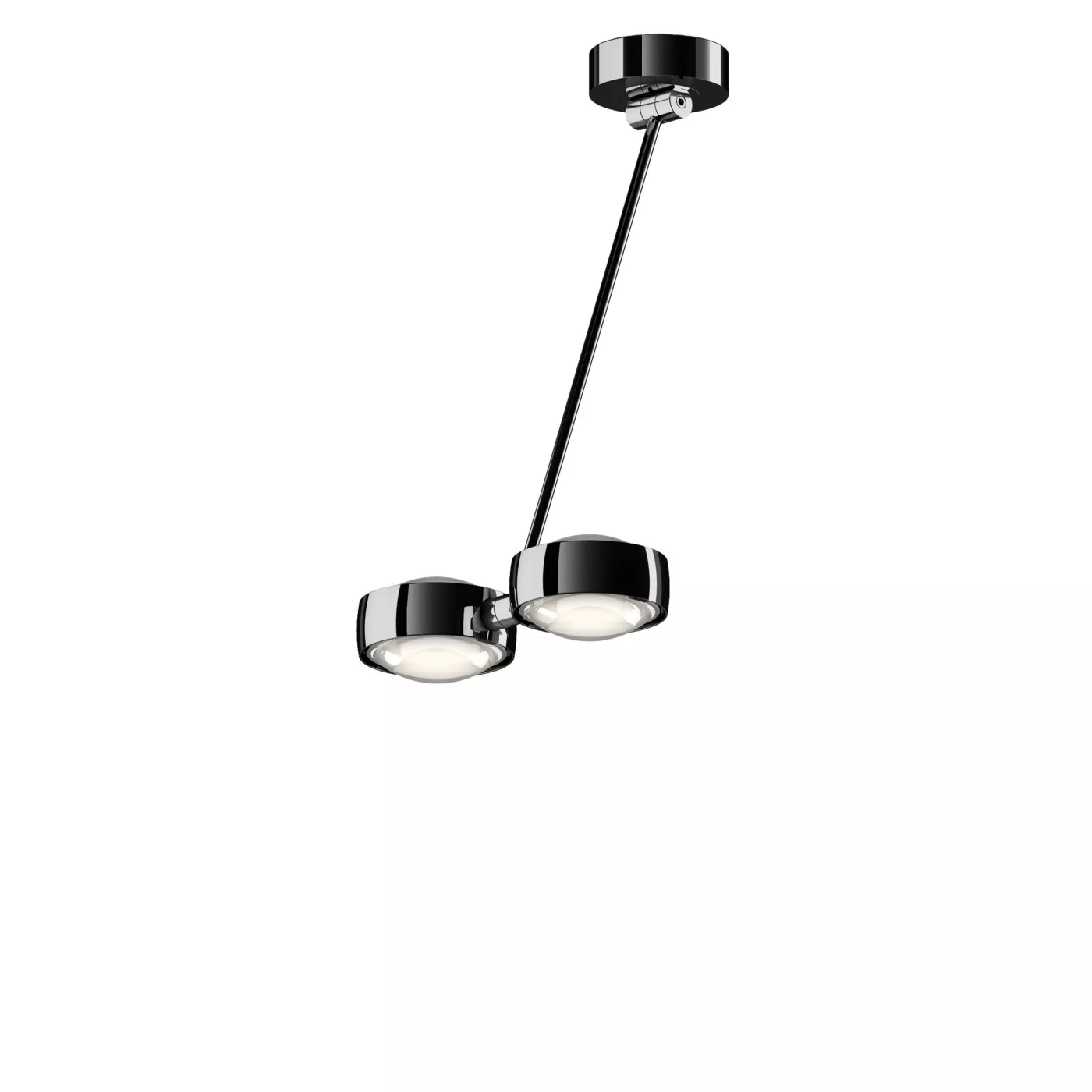 Occhio Sento Soffitto Doppio 60 Up D, lámpara de techo LED 2 focos