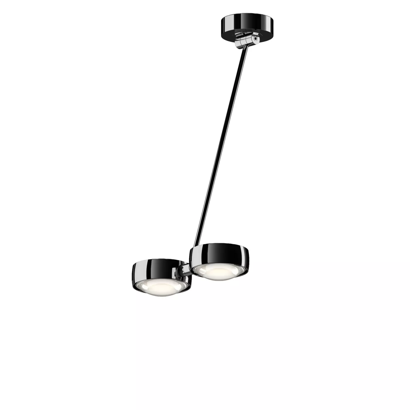 Occhio Sento Soffitto Doppio 80 Up E, lámpara de techo LED 2 focos