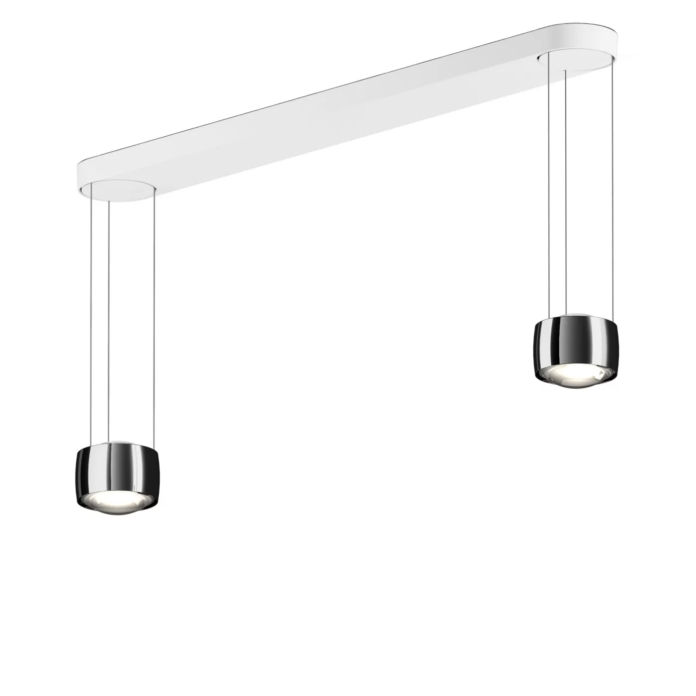 Occhio Sento Sospeso Due Var D, lámpara de suspensión LED 2 focos