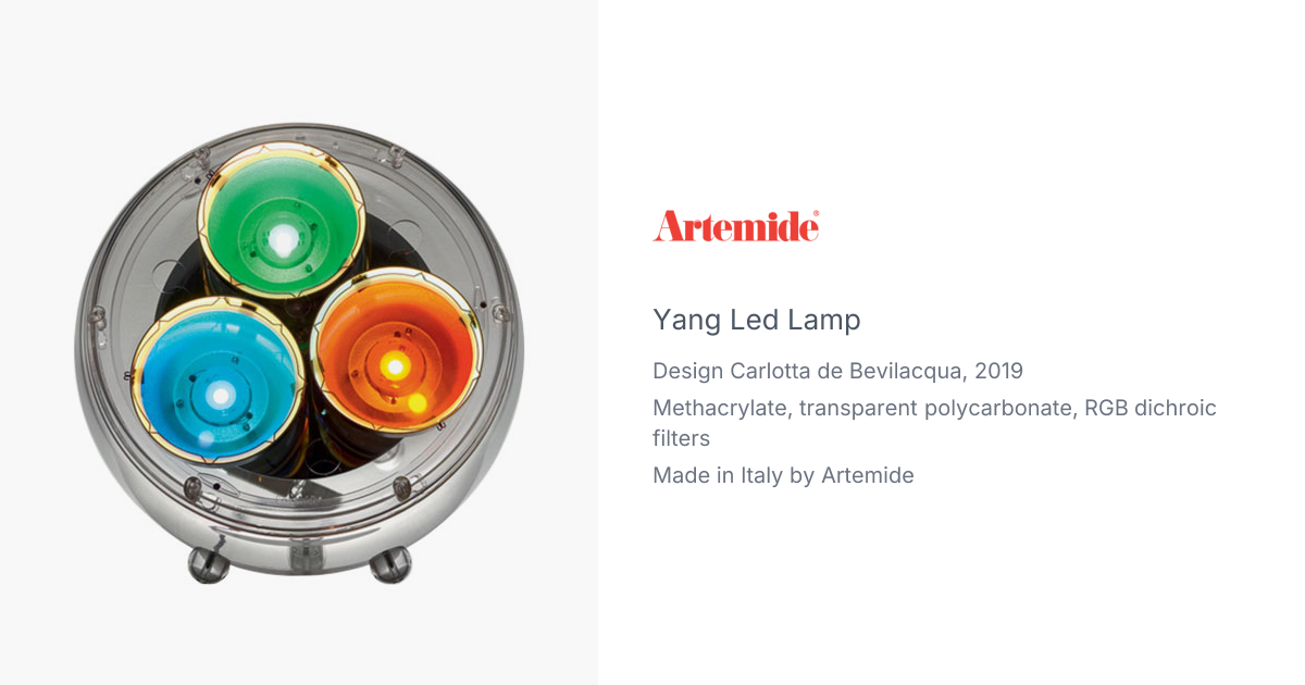 Artemide YANG WHITE (MWL) sobremesa/pie