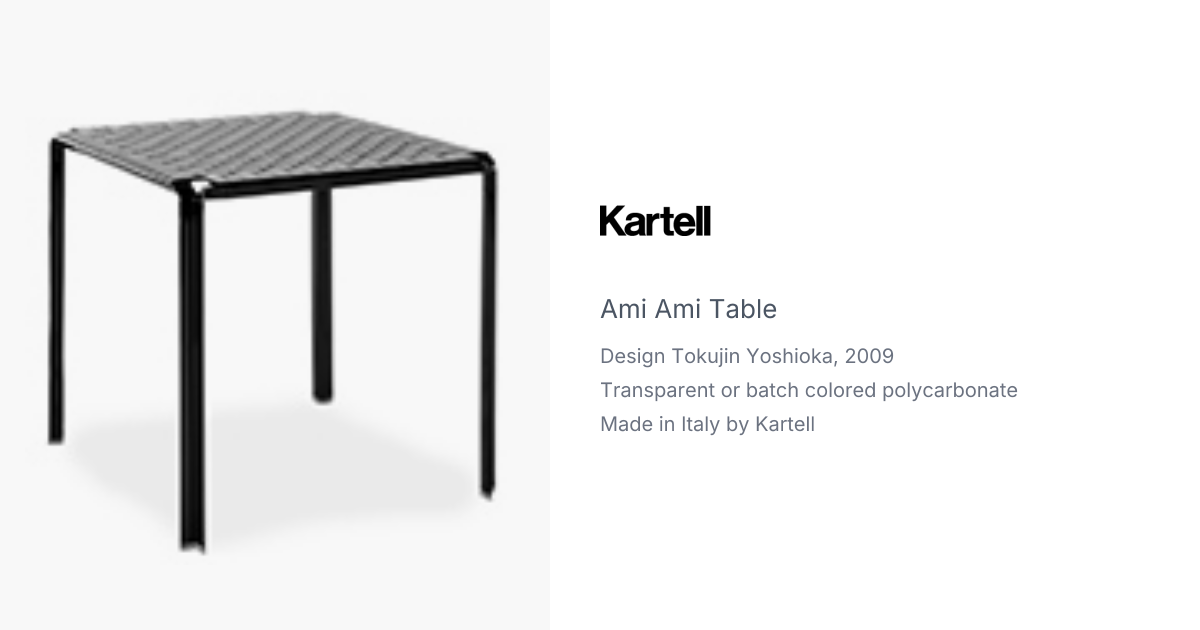 Kartell Ami Ami Table mesa