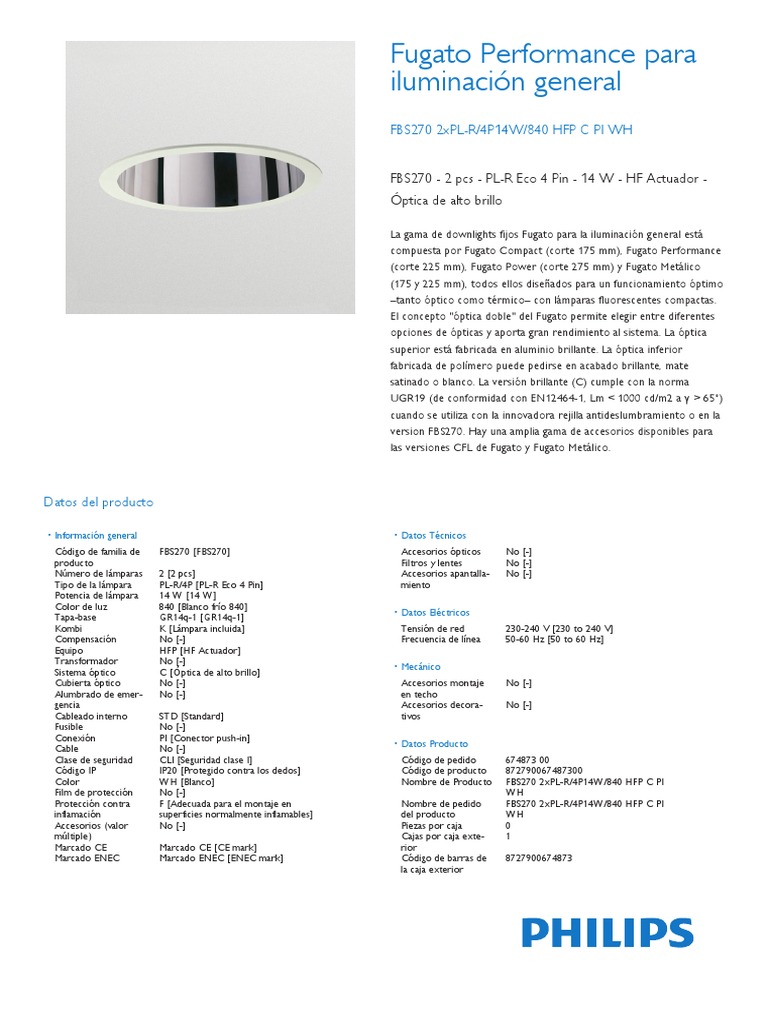 Philips FBS270 downlight