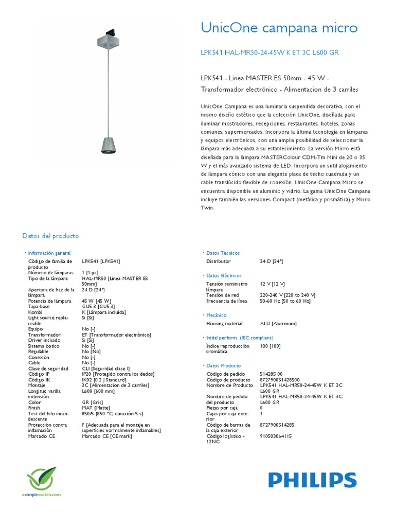 Philips UnicOne Campana Micro
