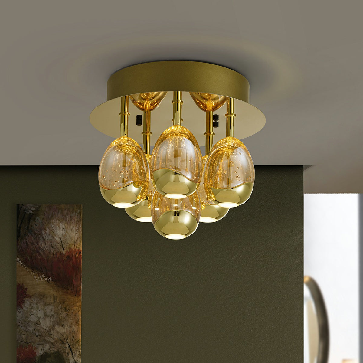 Schuller PLAFON LED ·ANDROS· 6+1 L.