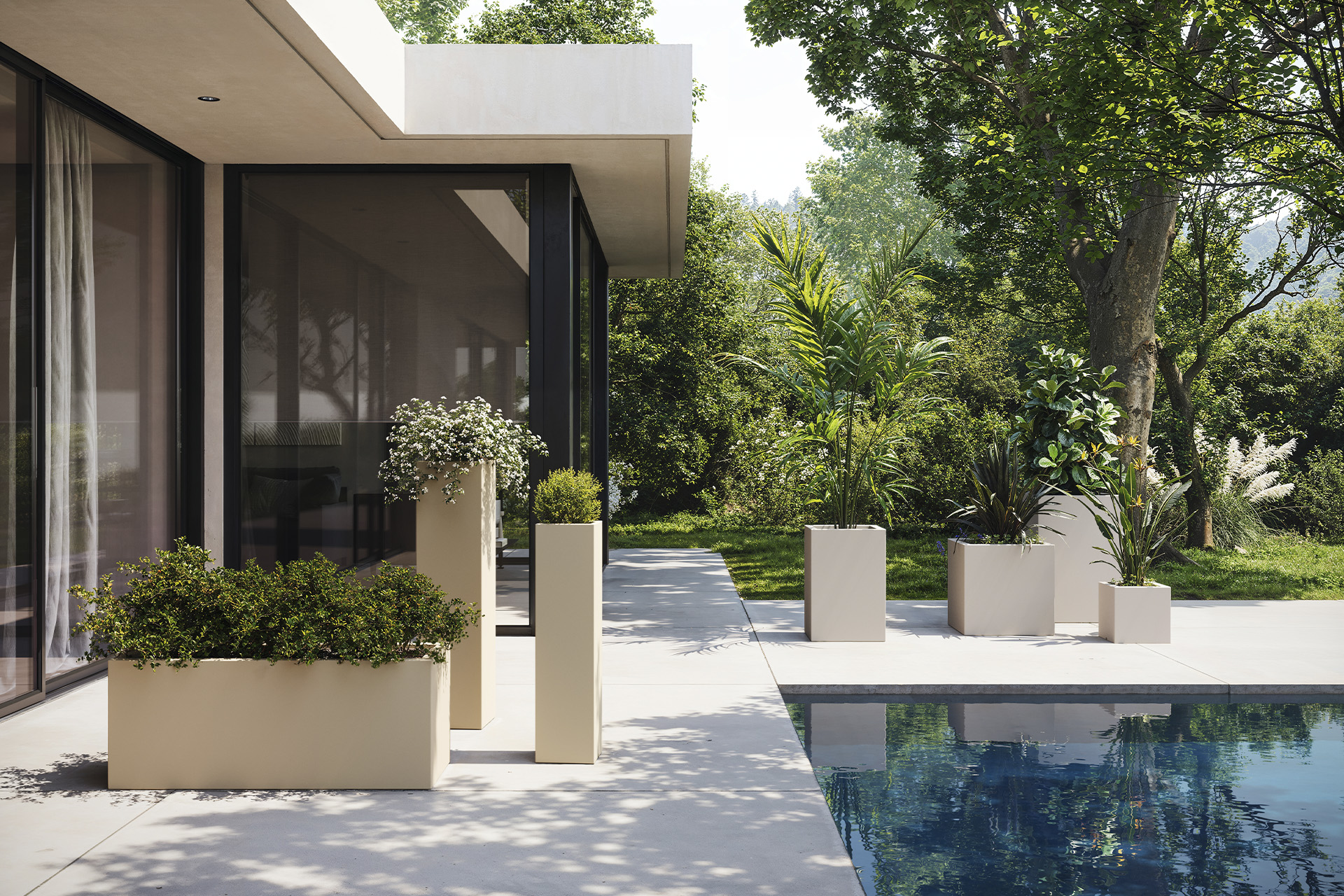 Vondom Cubo 40x40x40 maceta luminosa