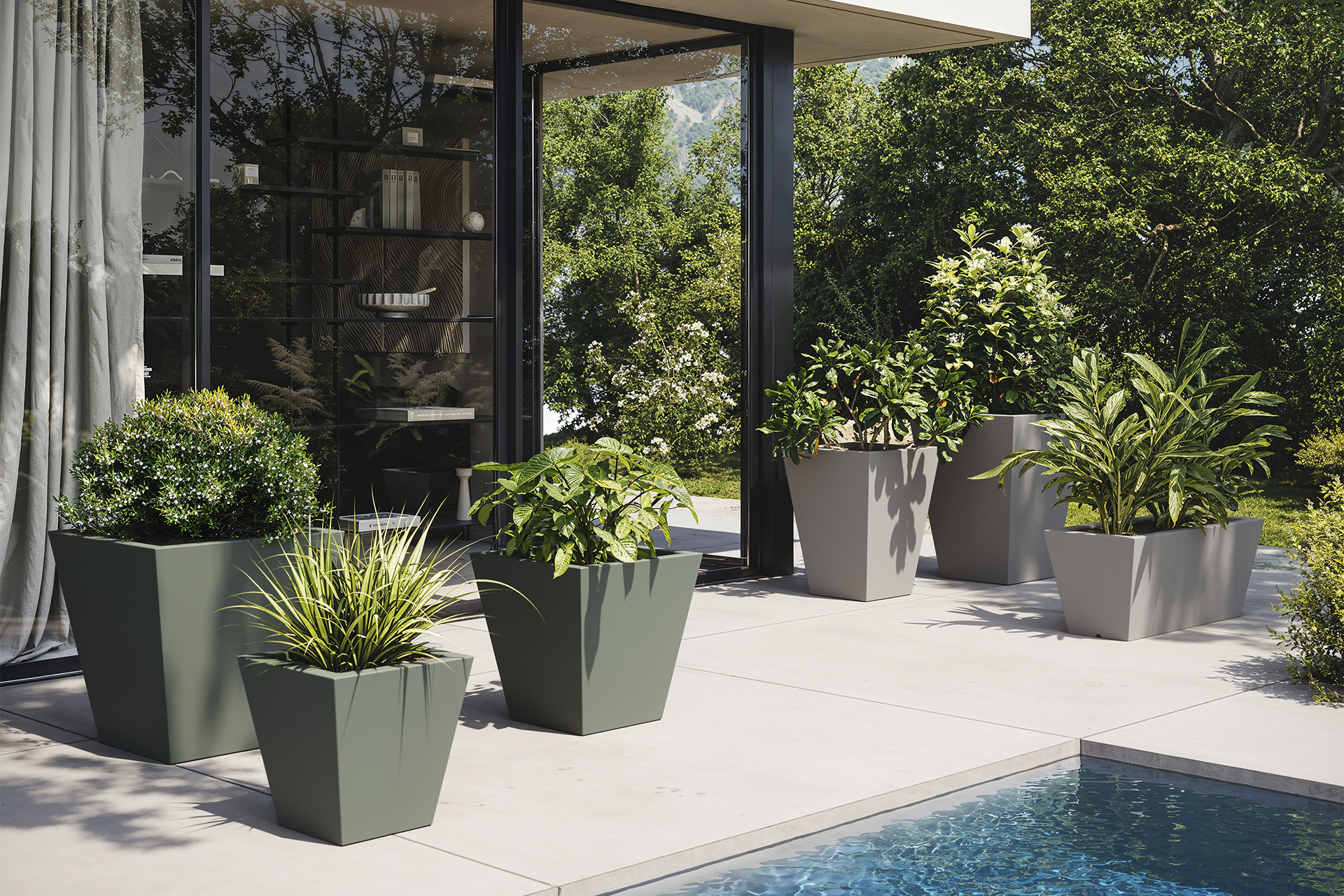 Vondom Jardinera 50x120x50 maceta luminosa