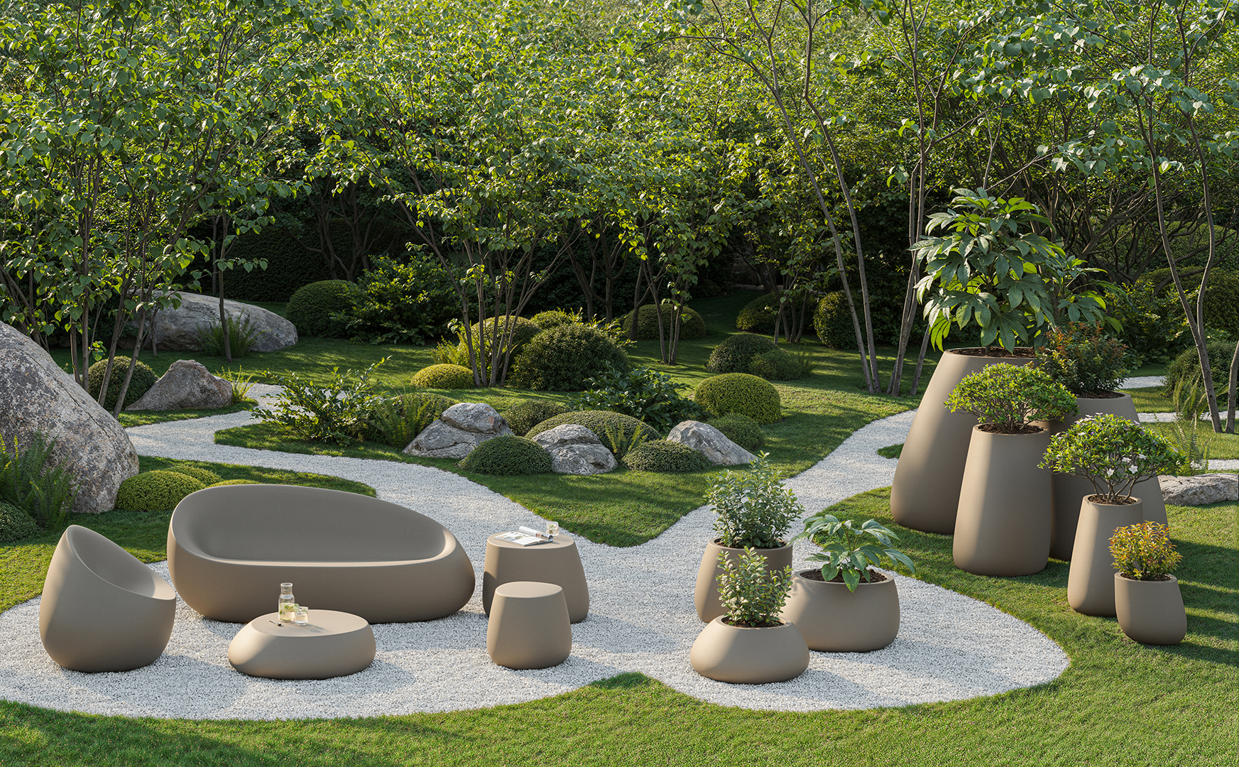 Vondom Stone Macetero 140x105x140 maceta