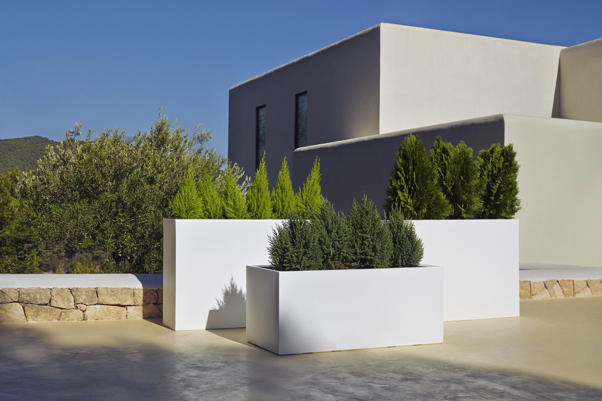 Vondom Wall 30x120x80 maceta luminosa
