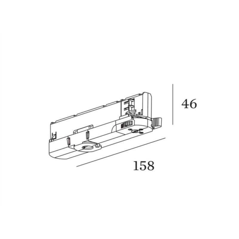 Wever & Ducré 3-Phase Track Adapter accesorio