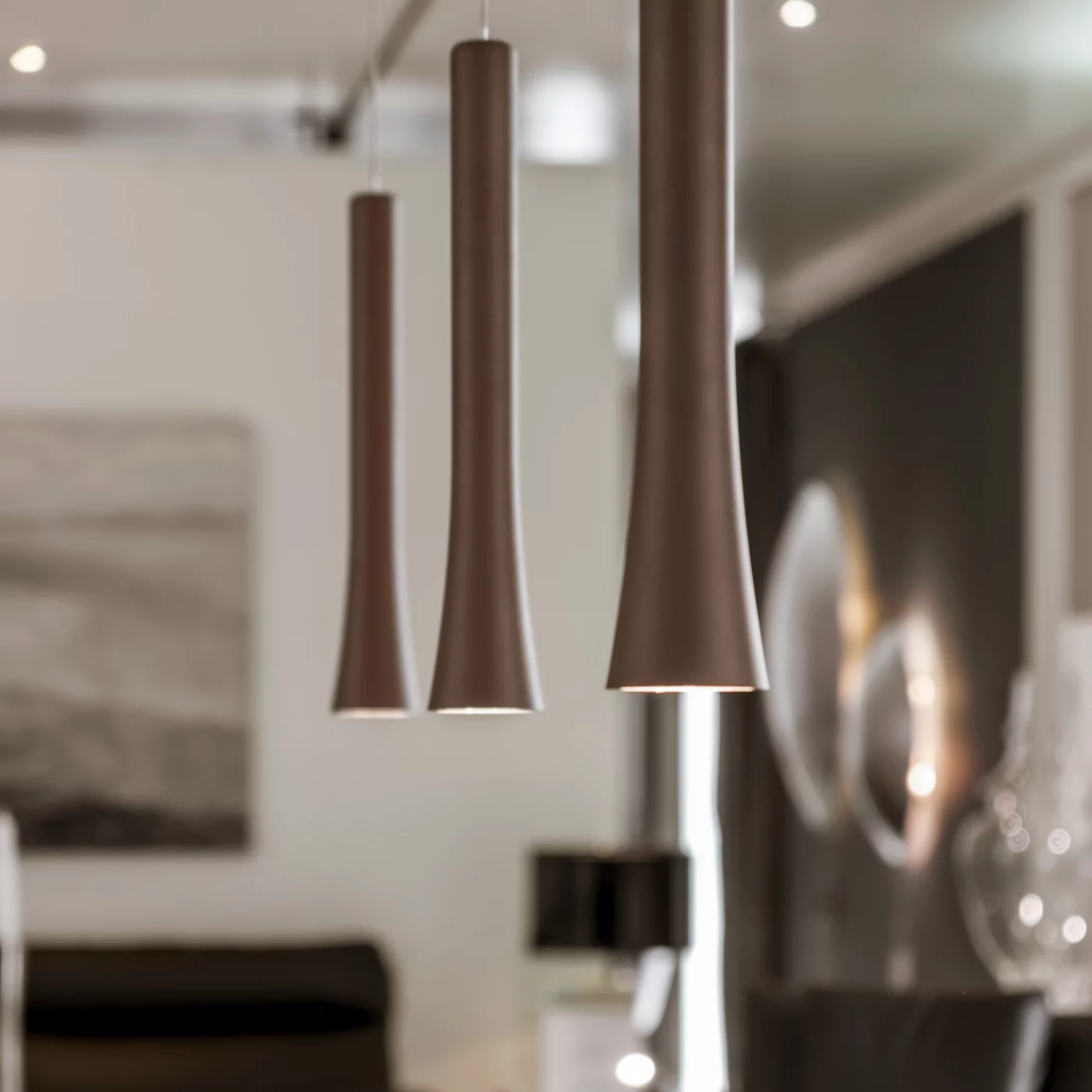 Oligo Rio, 3 focos Led - altura ajustable de forma invisible – Lámpara de suspensión — imagen 4