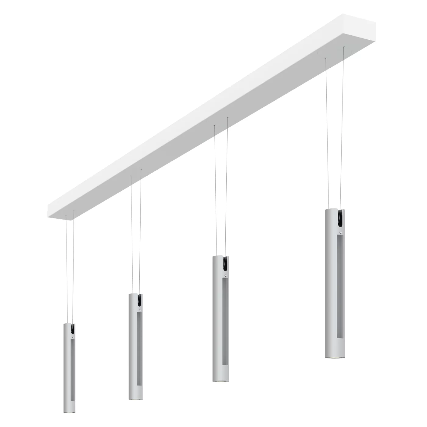 Oligo Slack-Line Break-It, lámpara de suspensión LED 4 focos