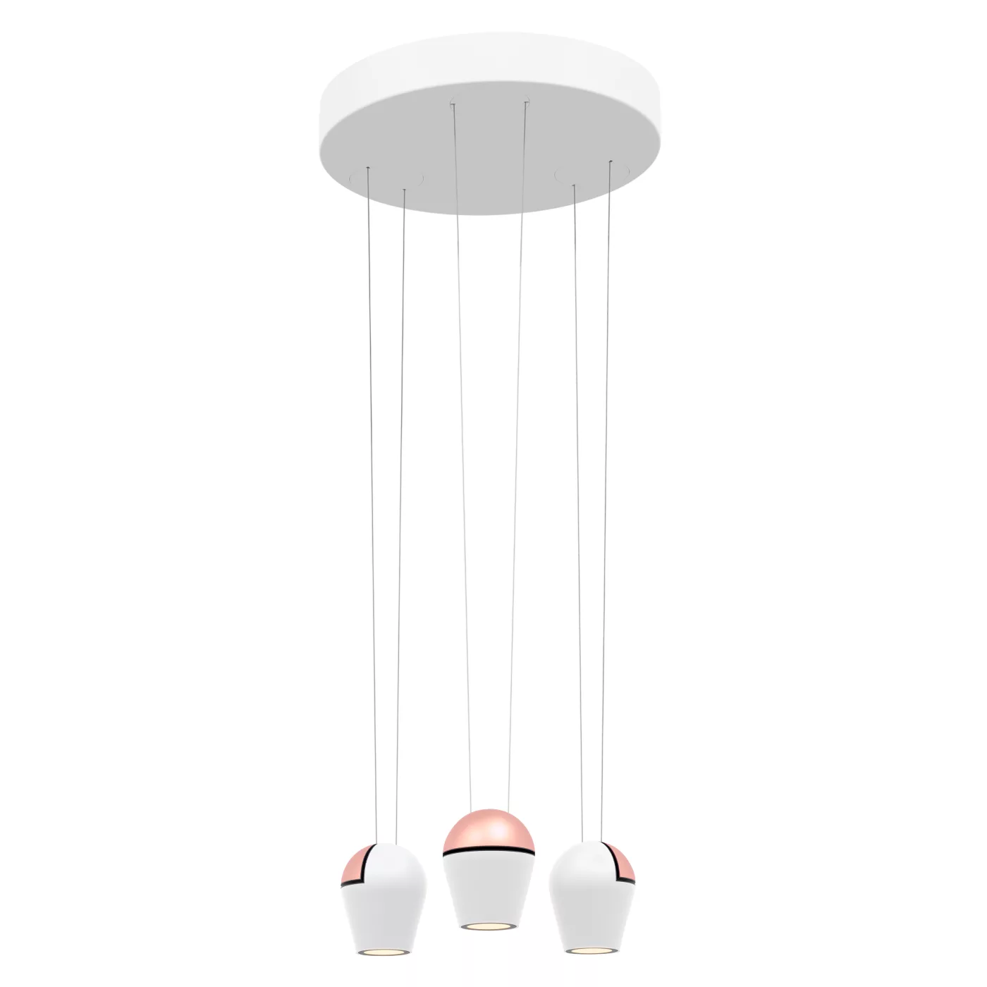Oligo Slack-Line Nabo, lámpara de suspensión LED Cluster
