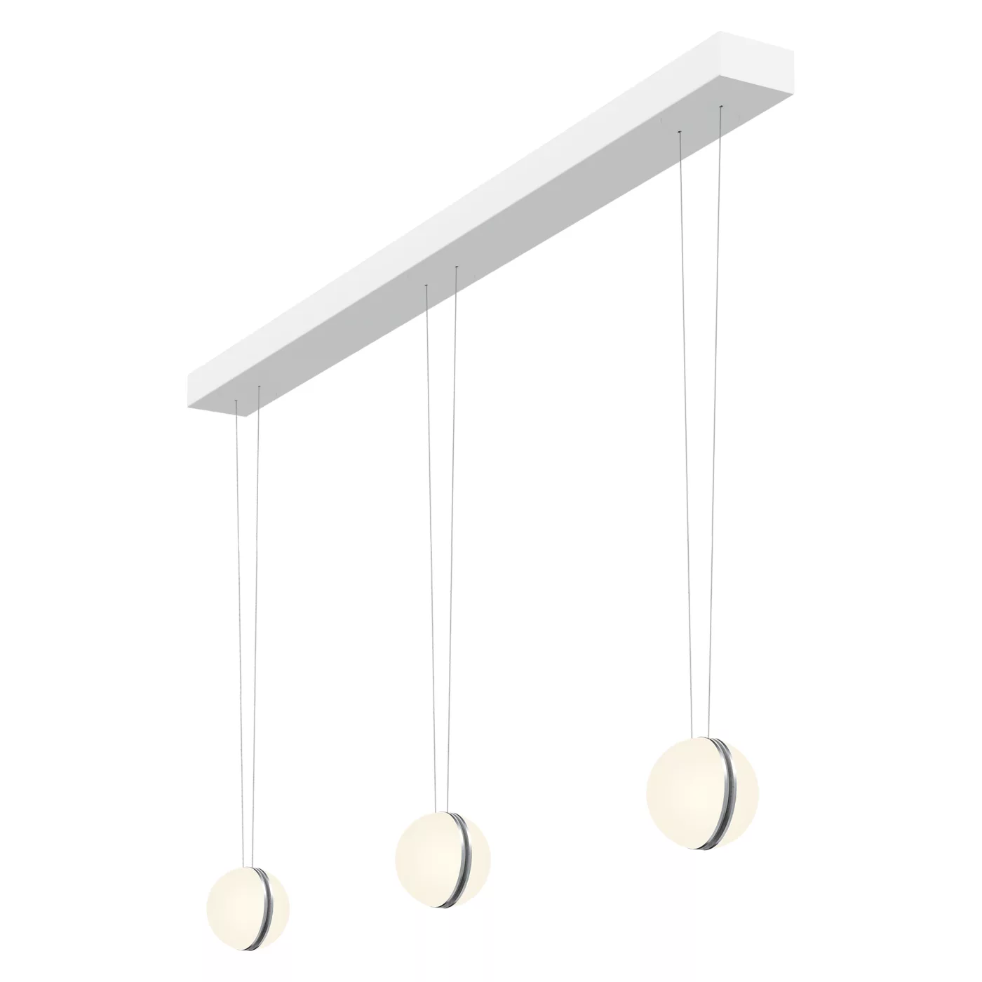 Oligo Slack-Line Nova, lámpara de suspensión LED 3 focos