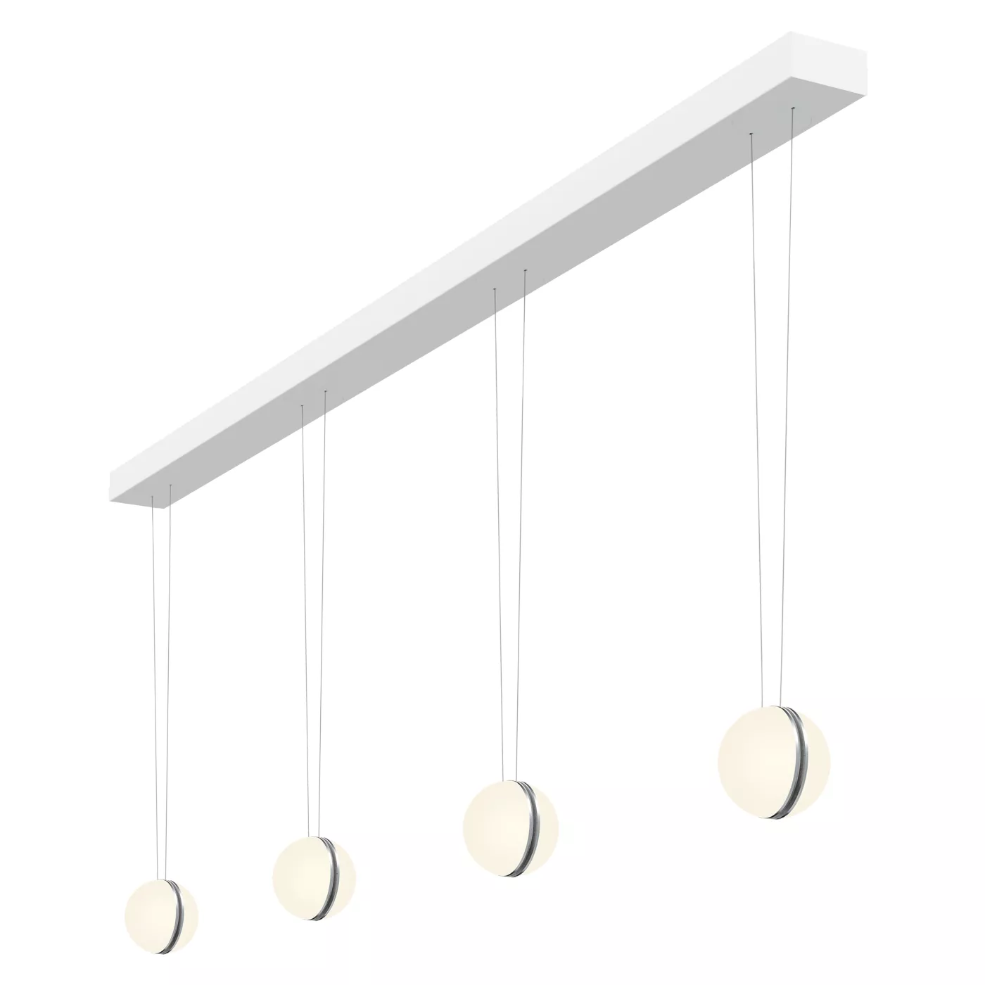 Oligo Slack-Line Nova, lámpara de suspensión LED 4 focos