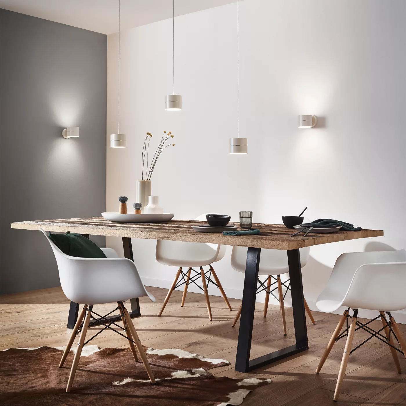 Oligo Tudor, negro mate/pan de oro – Lámpara de pared led — imagen 4