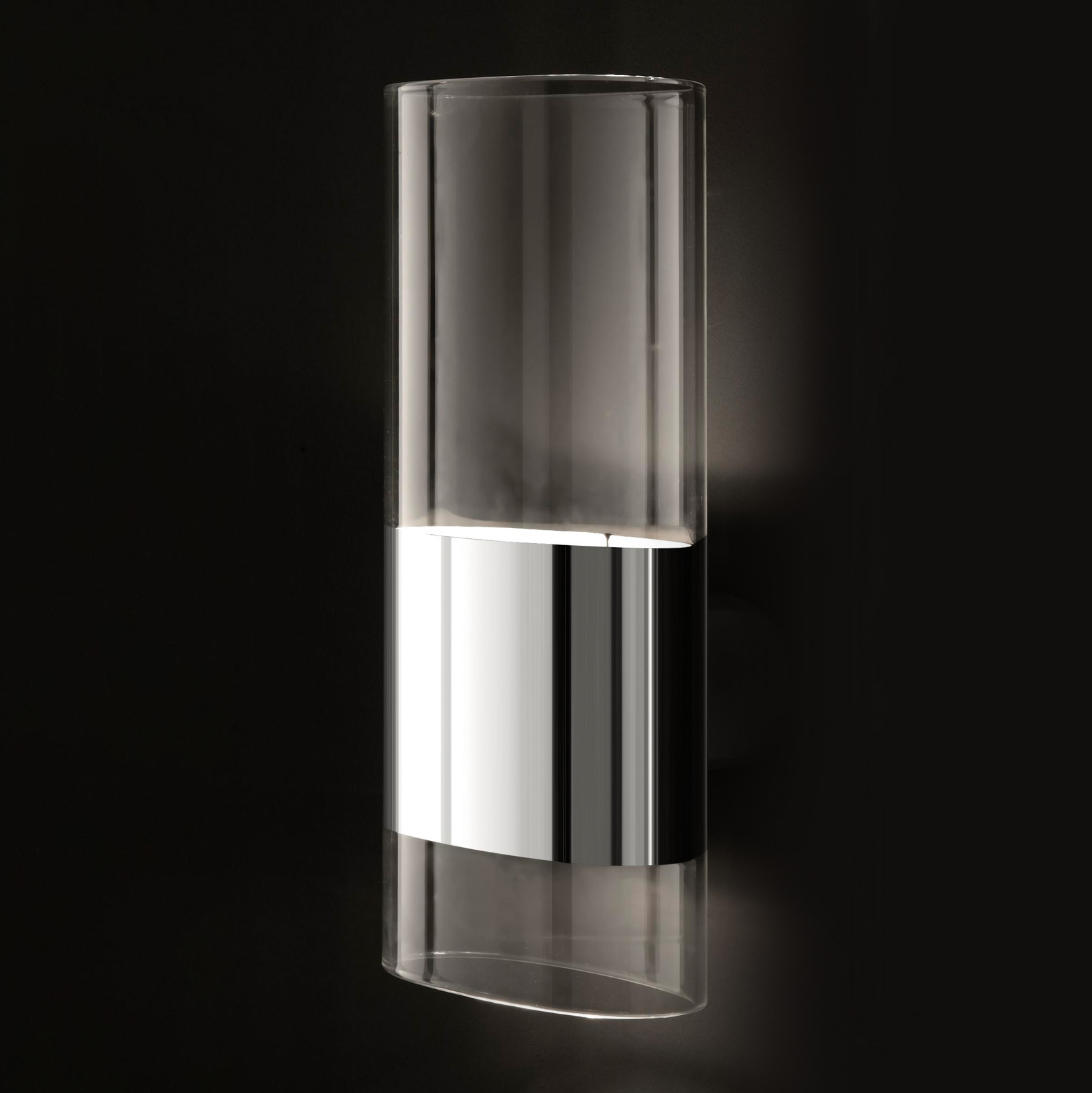 Aplique de pared Line de Oluce, transparente