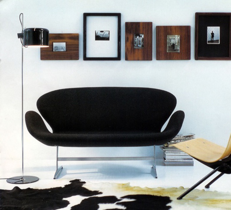Oluce Coupé, negro, H140cm – Lámpara de pie — imagen 5