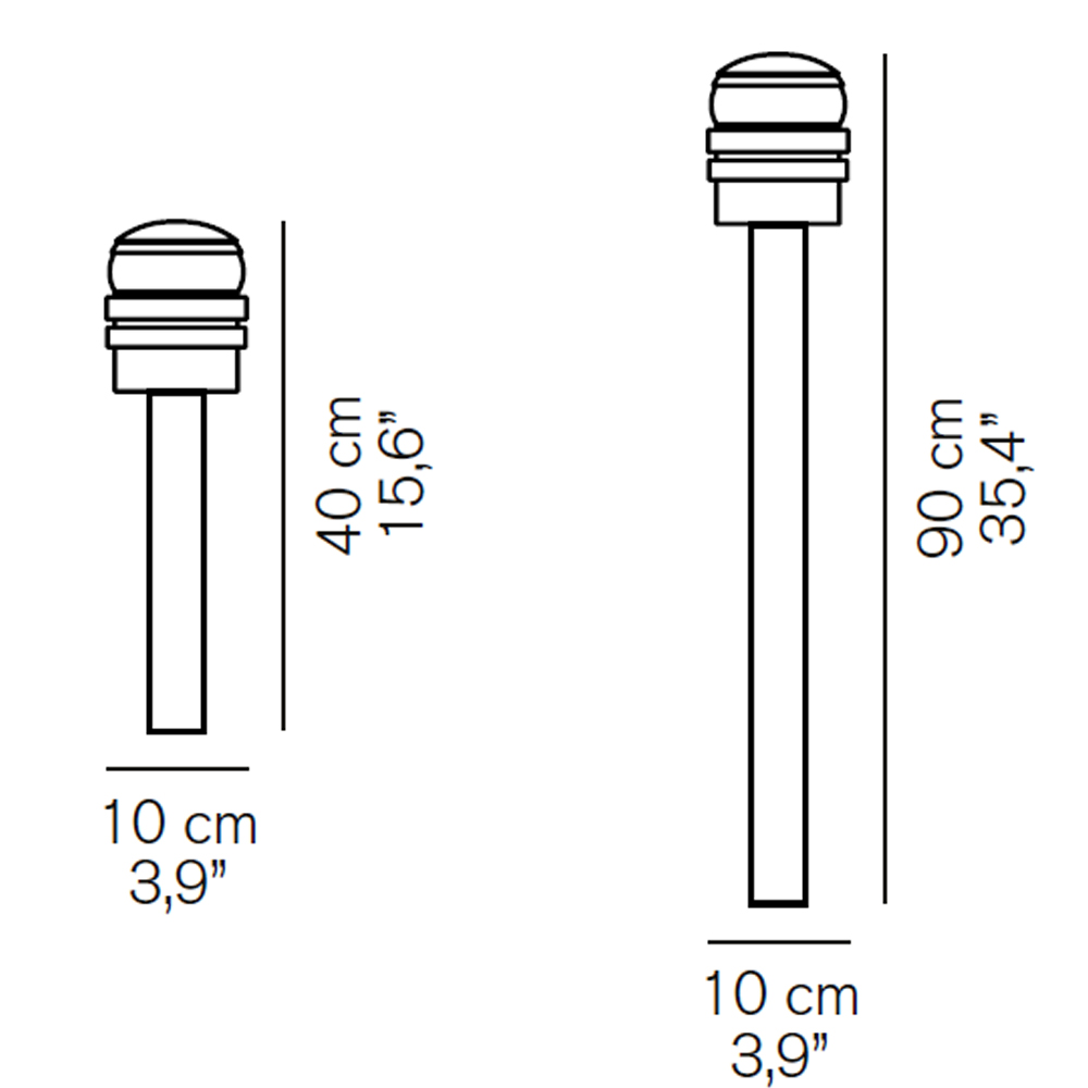 Oluce Fresnel exterior – Lámpara suelo — imagen 6