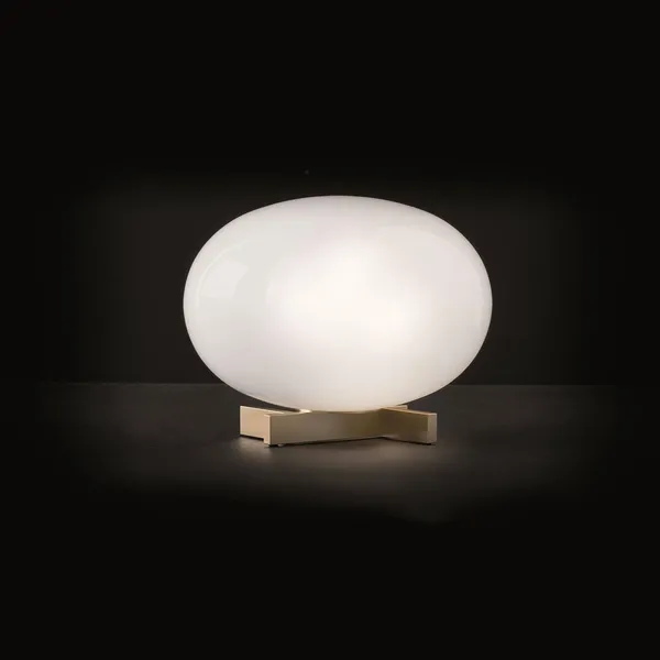 Oluce Alba 265 Latón Satinado – Lámpara de mesa — imagen 2