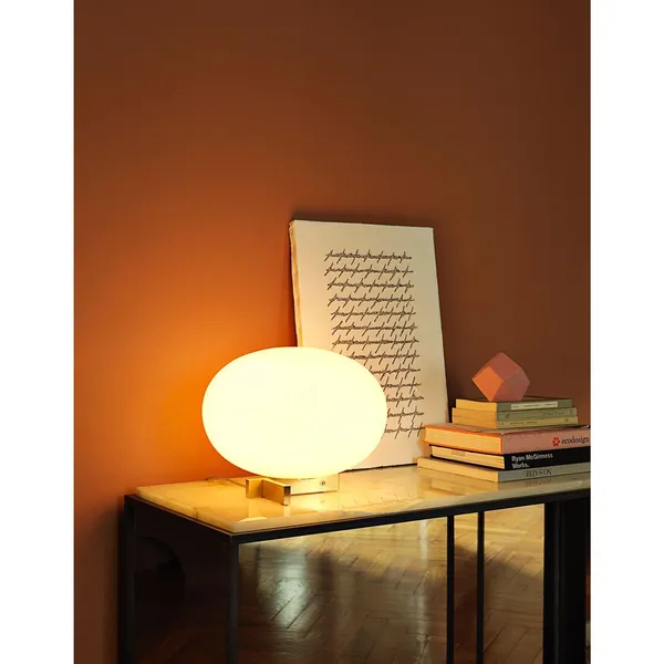 Oluce Alba 265 Latón Satinado – Lámpara de mesa — imagen 3