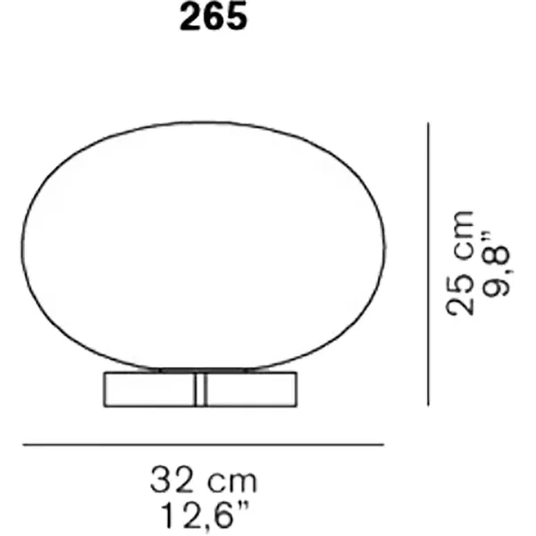 Oluce Alba 265 Latón Satinado – Lámpara de mesa — imagen 4