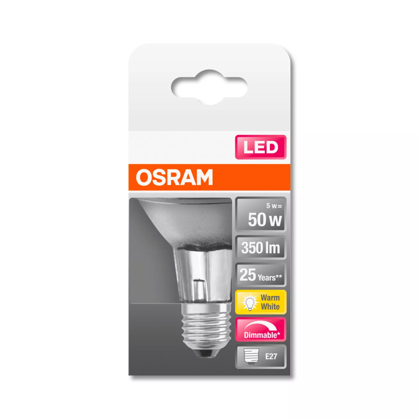Osram PAR20-dim 5W/c 36° 927, E27 Led — imagen 5