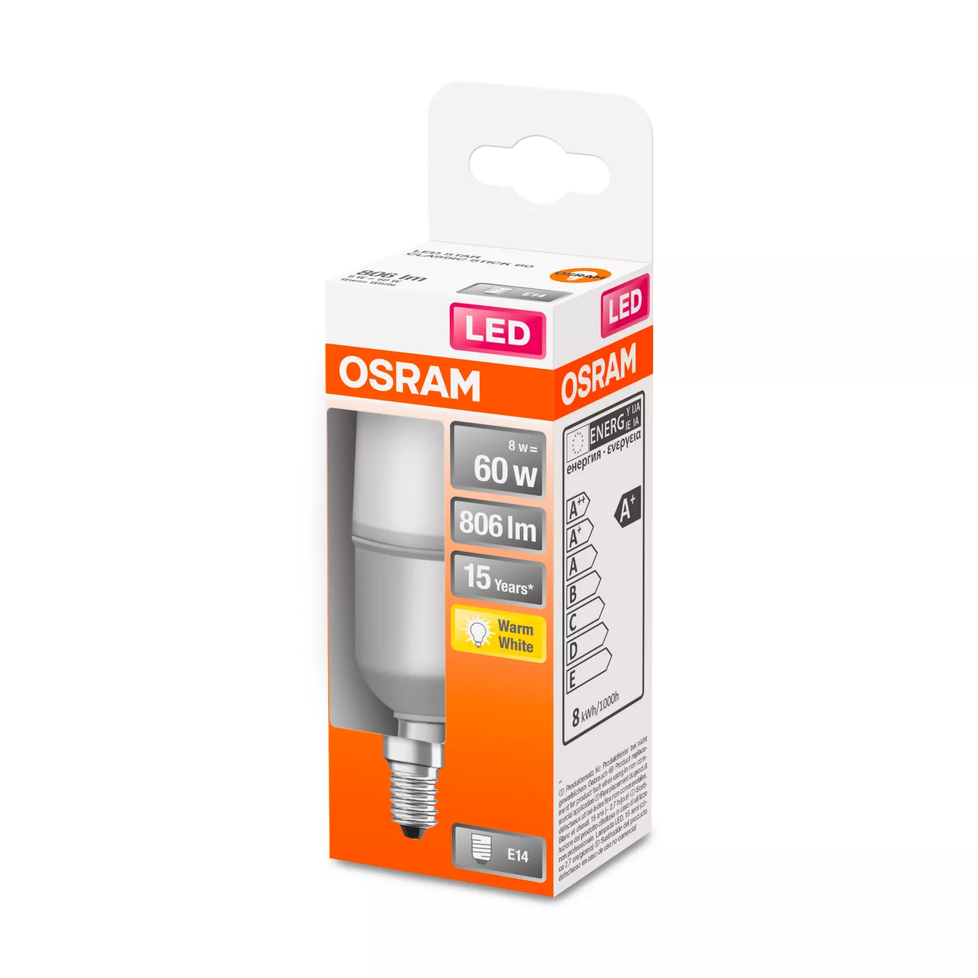 Osram T40 8W/m 827, E14 Led — imagen 5