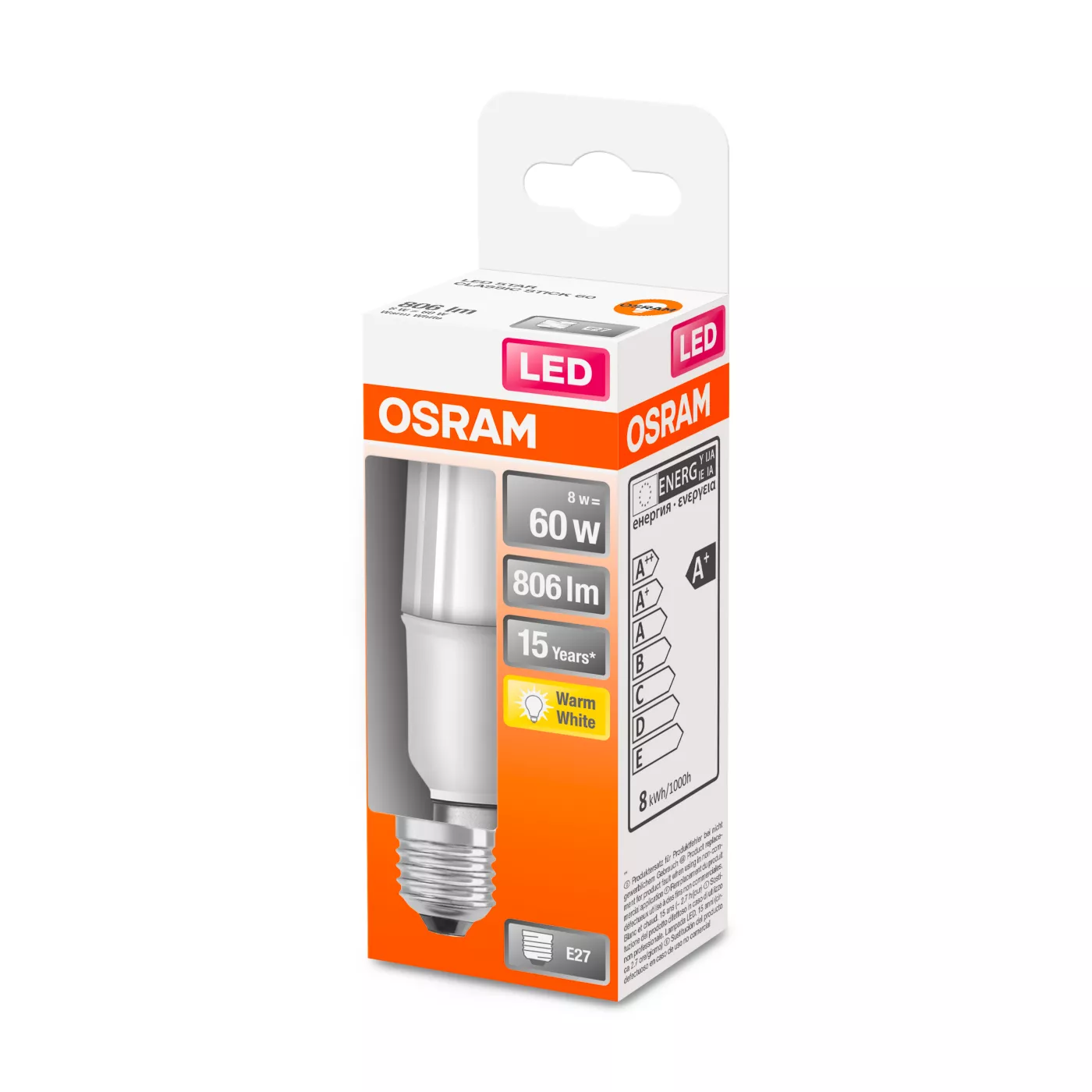 Osram T40 8W/m 827, E27 Led — imagen 5