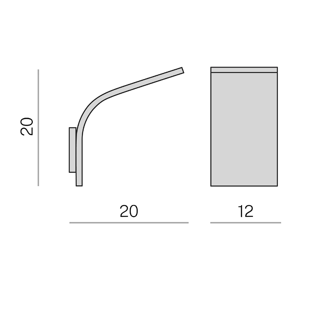 Panzeri App, latón - 12 cm – Lámpara de pared led — imagen 4