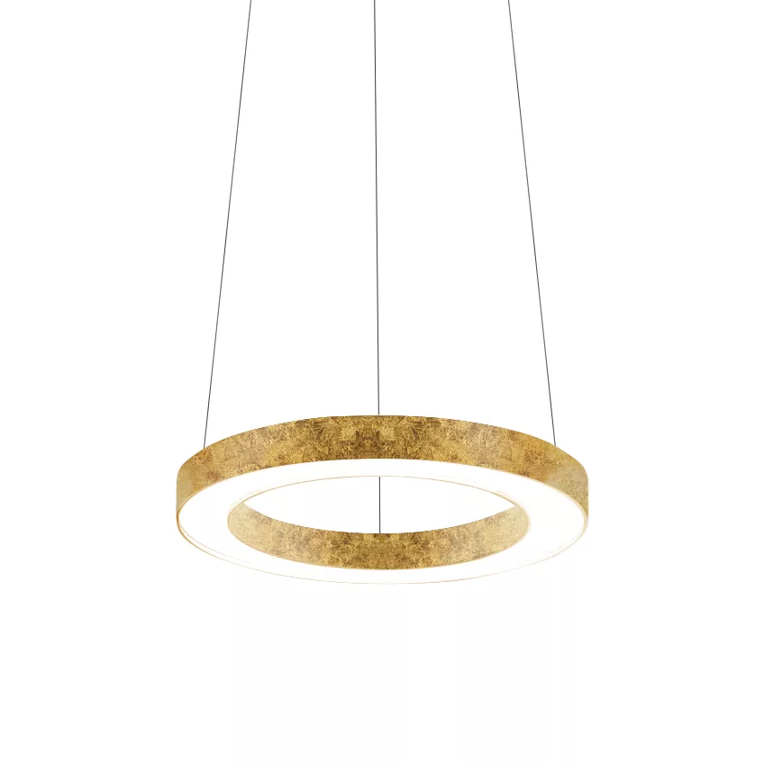 Panzeri Silver Ring, lámpara de suspensión LED
